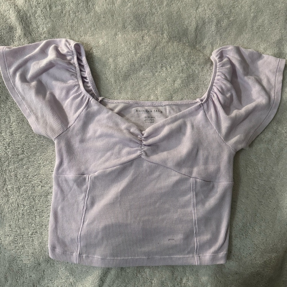 AMERICAN EAGLE Light Purple Babydoll Top